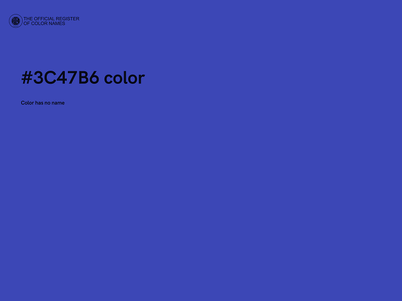 #3C47B6 color image