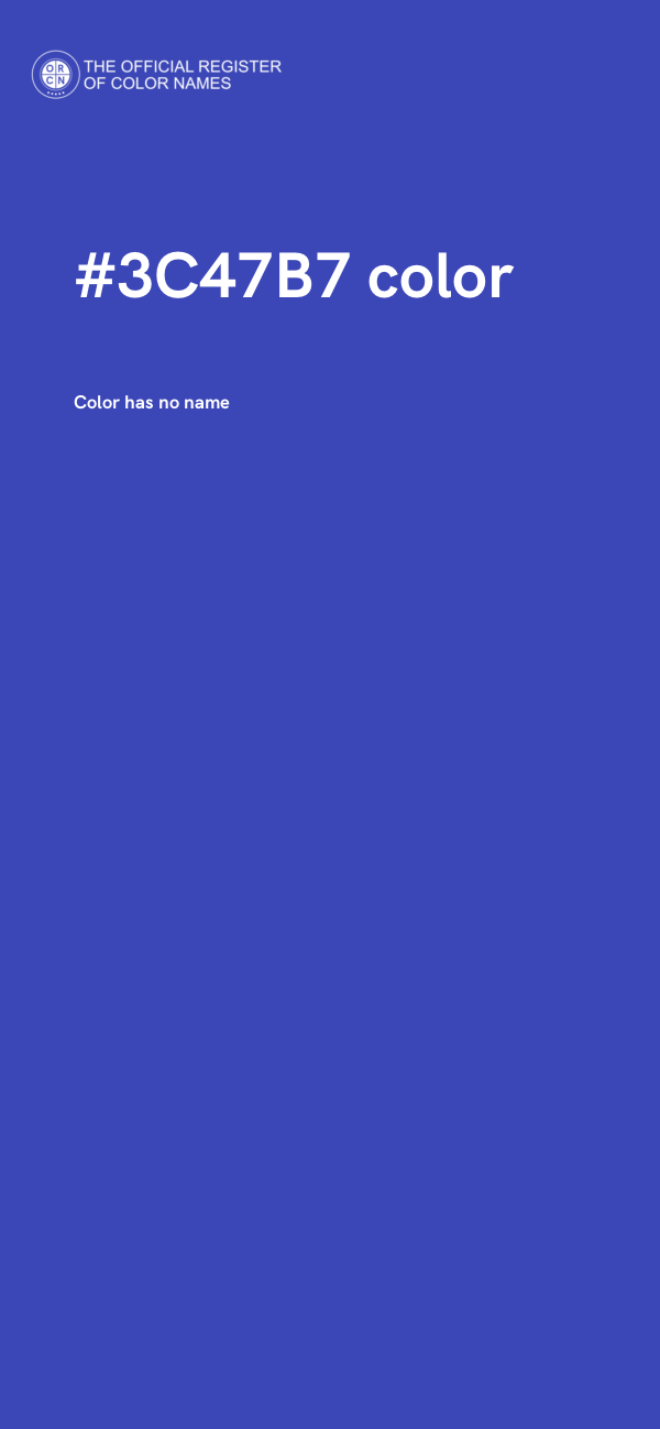 #3C47B7 color image