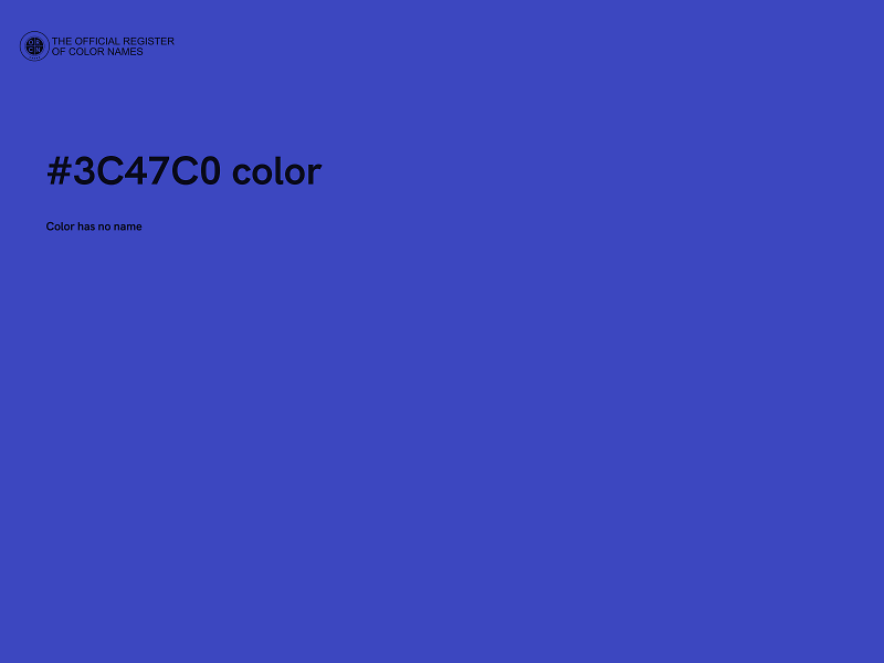 #3C47C0 color image