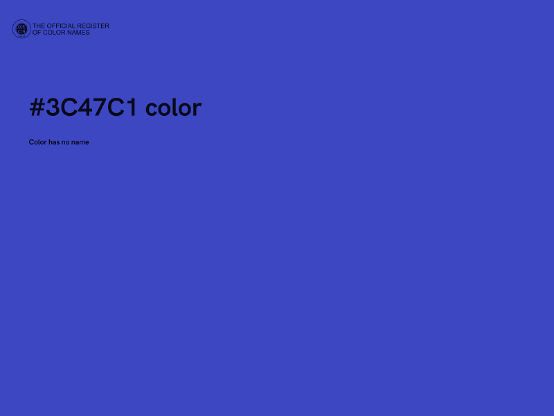 #3C47C1 color image