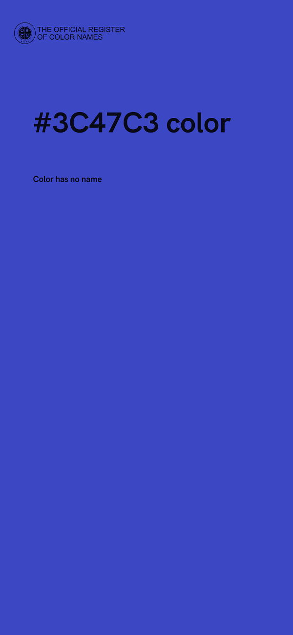 #3C47C3 color image