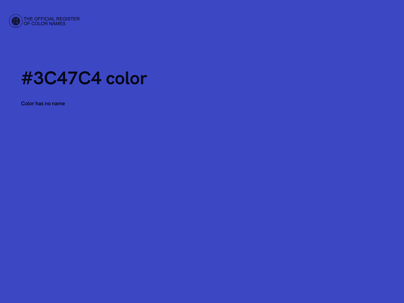 #3C47C4 color image