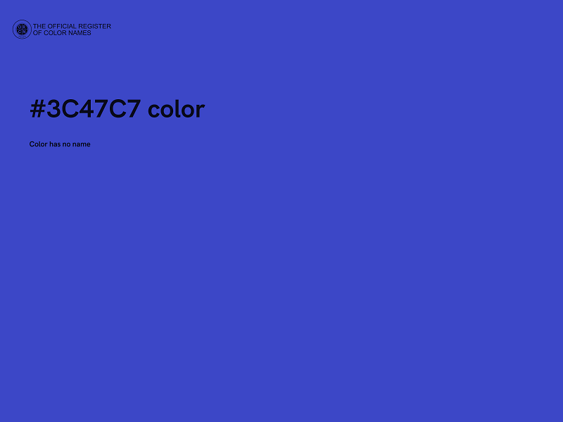 #3C47C7 color image