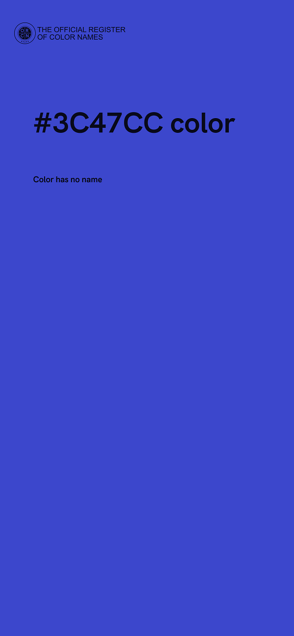 #3C47CC color image