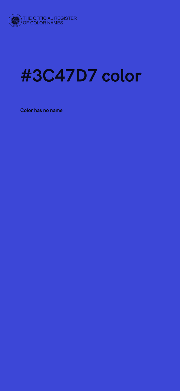#3C47D7 color image