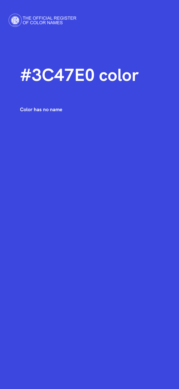 #3C47E0 color image