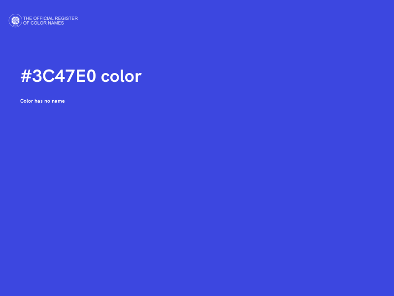 #3C47E0 color image