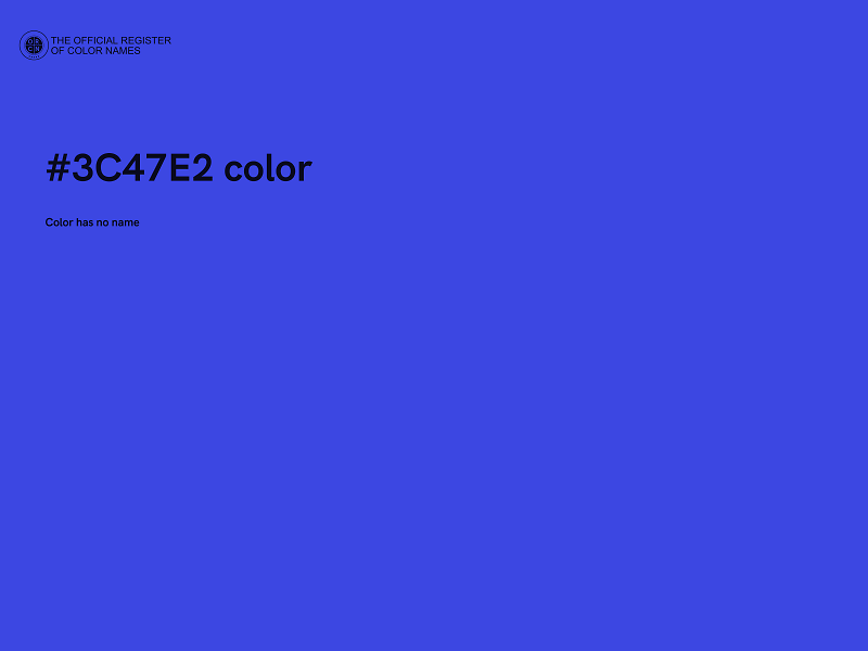 #3C47E2 color image
