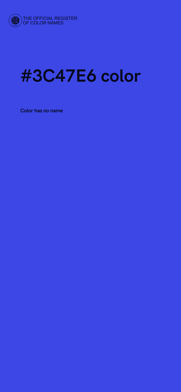 #3C47E6 color image
