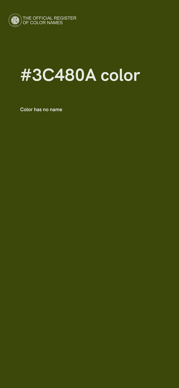 #3C480A color image