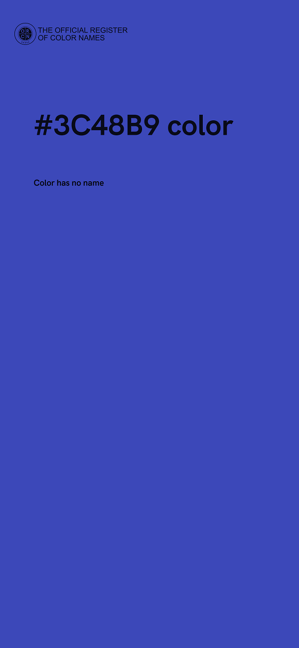 #3C48B9 color image