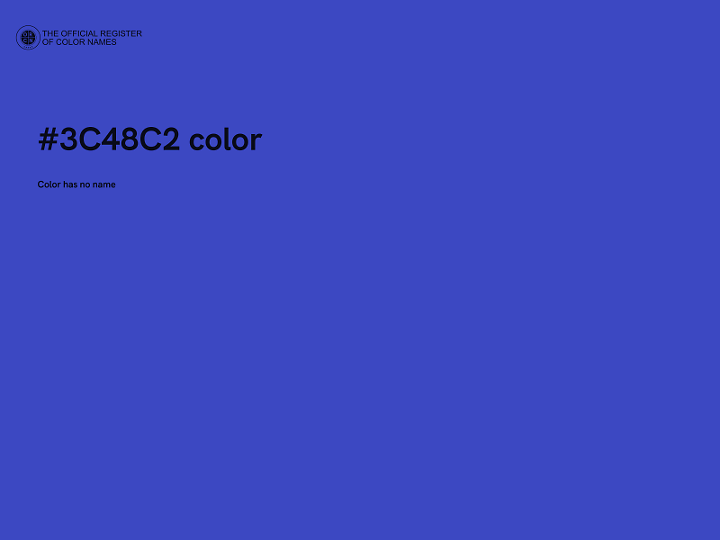 #3C48C2 color image