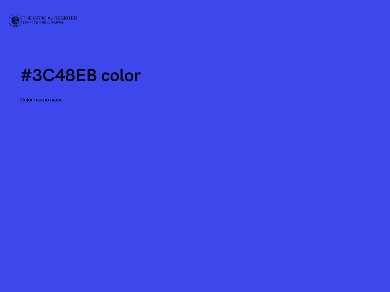 #3C48EB color image