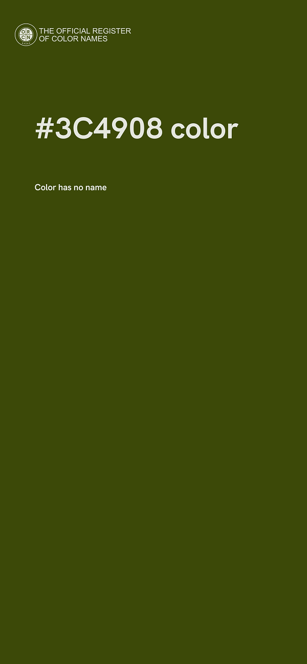 #3C4908 color image