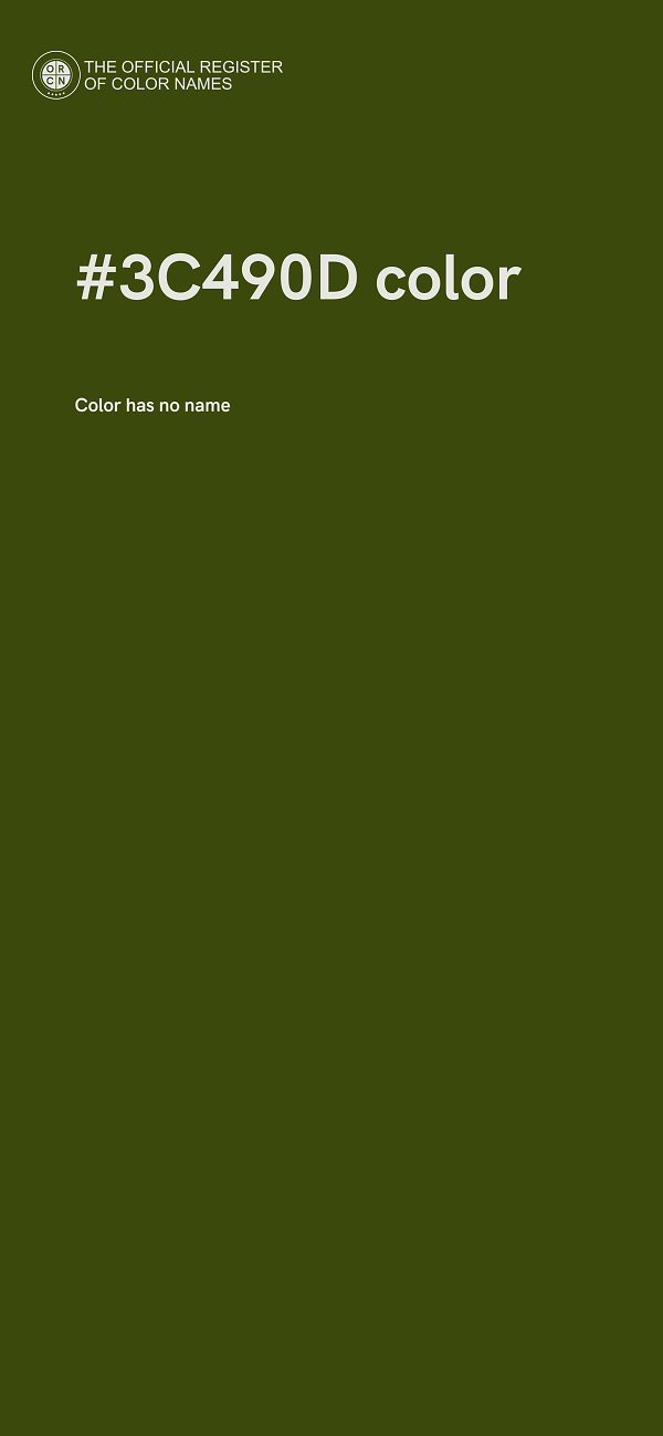 #3C490D color image
