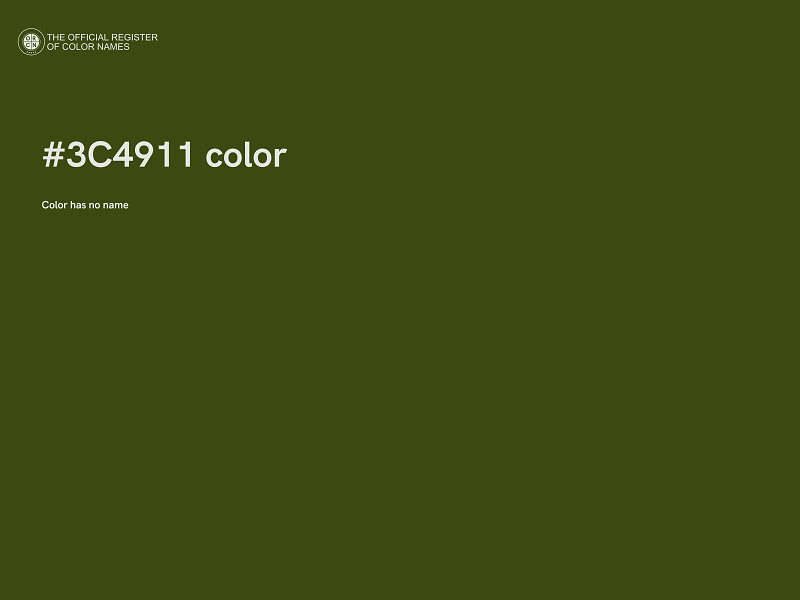 #3C4911 color image