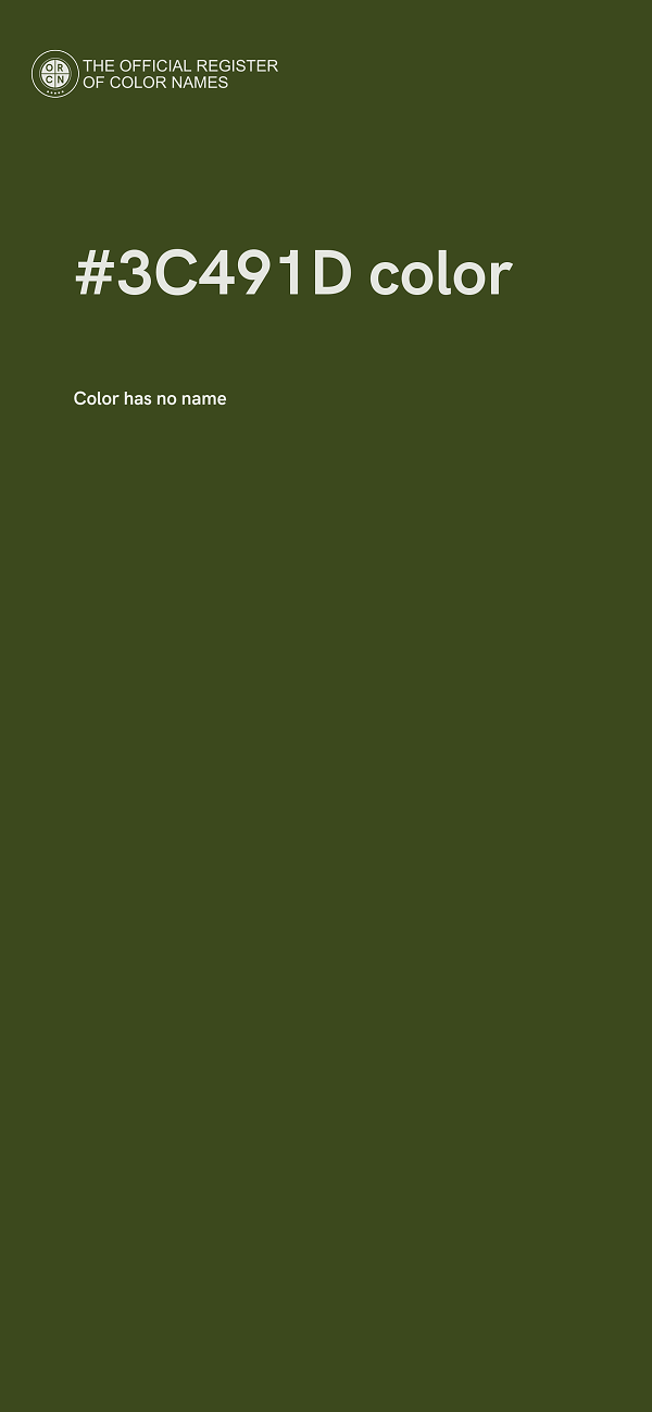 #3C491D color image