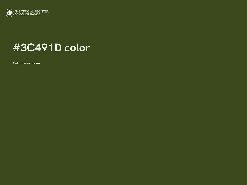 #3C491D color image