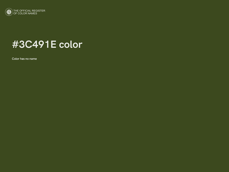 #3C491E color image