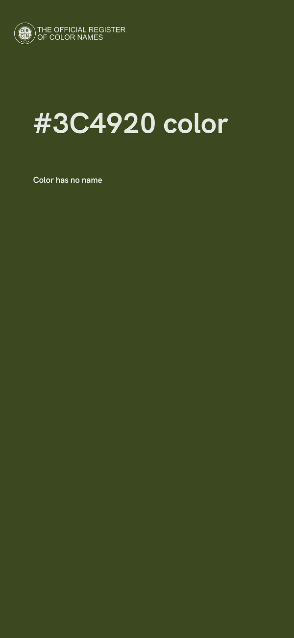 #3C4920 color image