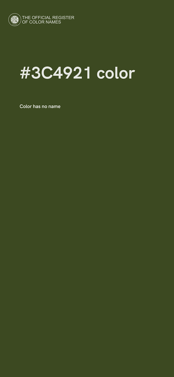 #3C4921 color image