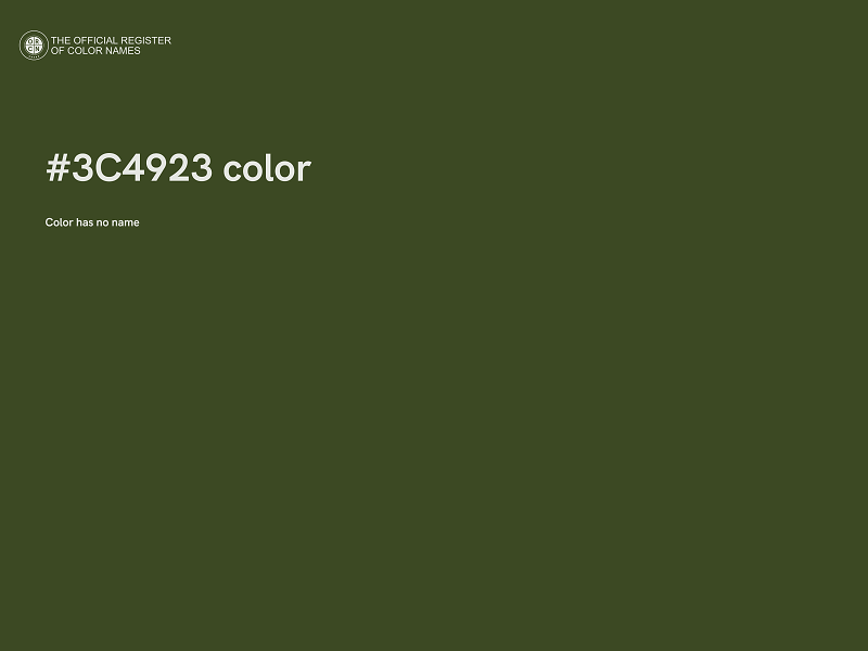 #3C4923 color image