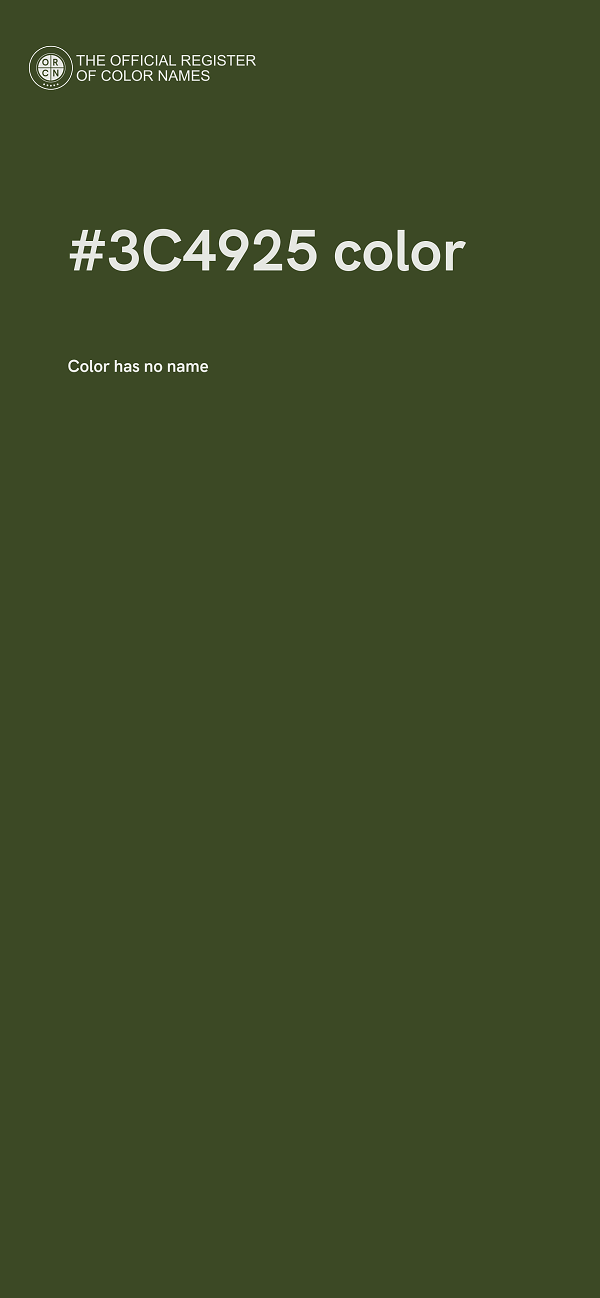#3C4925 color image