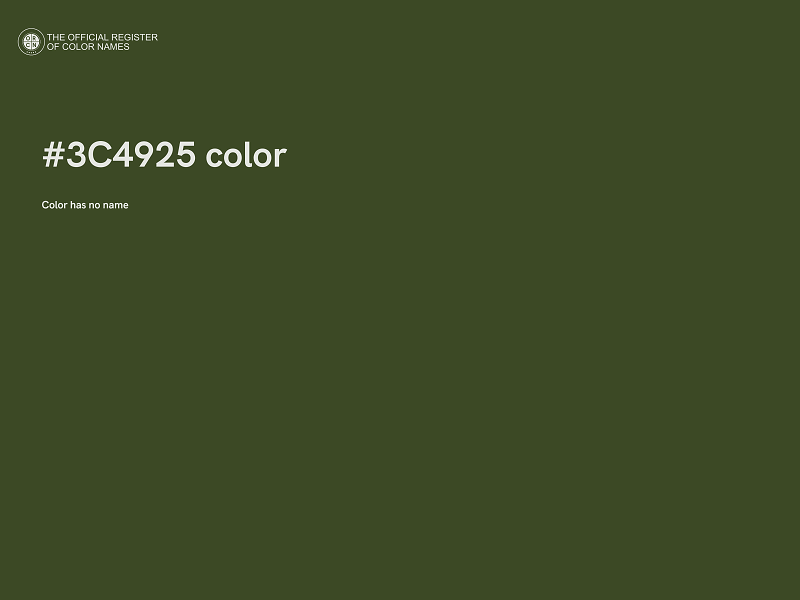 #3C4925 color image