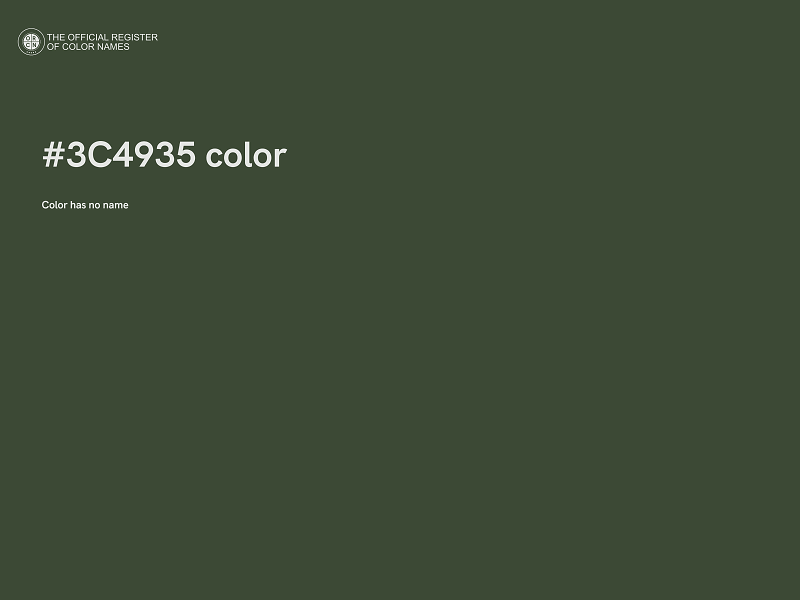 #3C4935 color image
