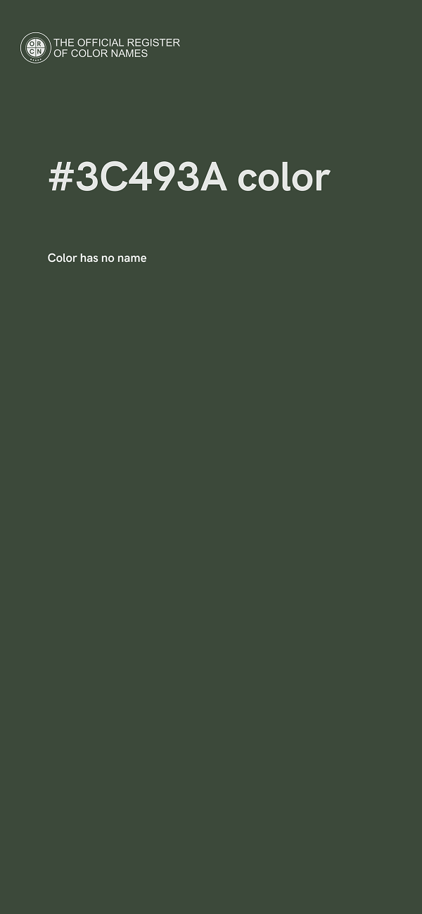 #3C493A color image