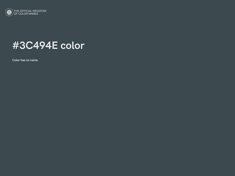 #3C494E color image