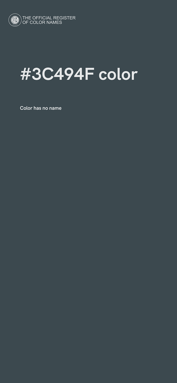 #3C494F color image