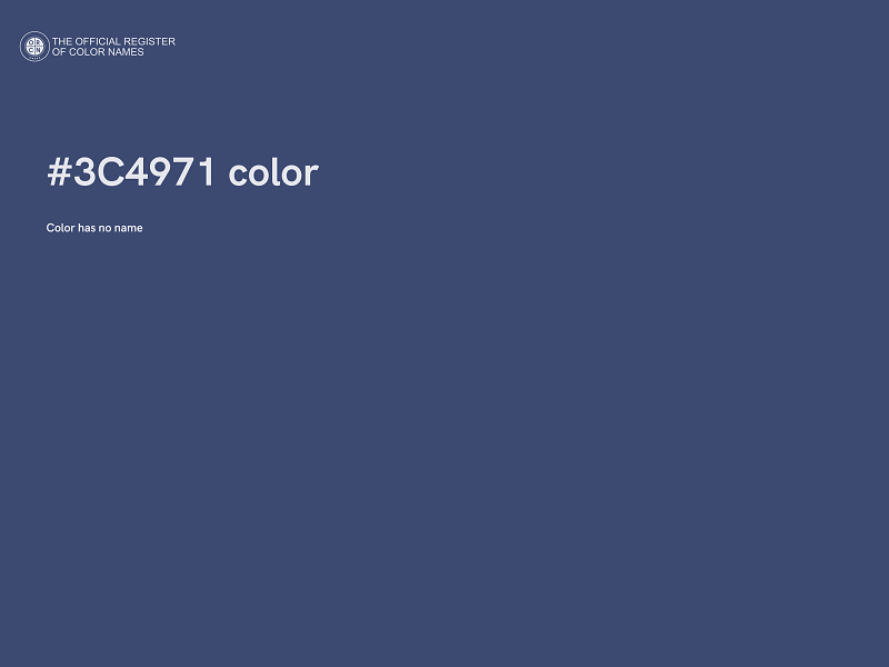 #3C4971 color image