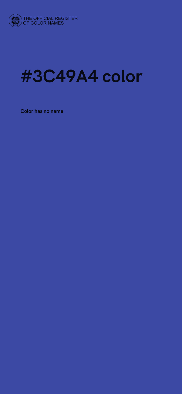 #3C49A4 color image