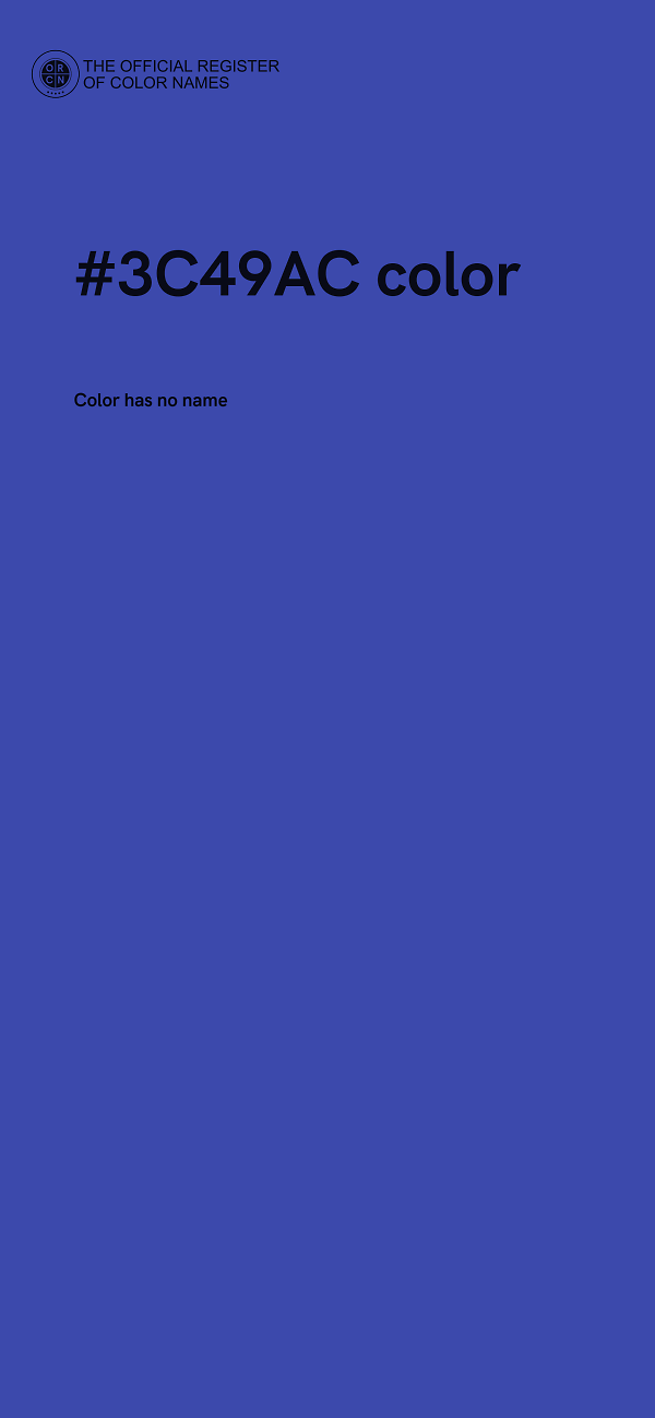 #3C49AC color image