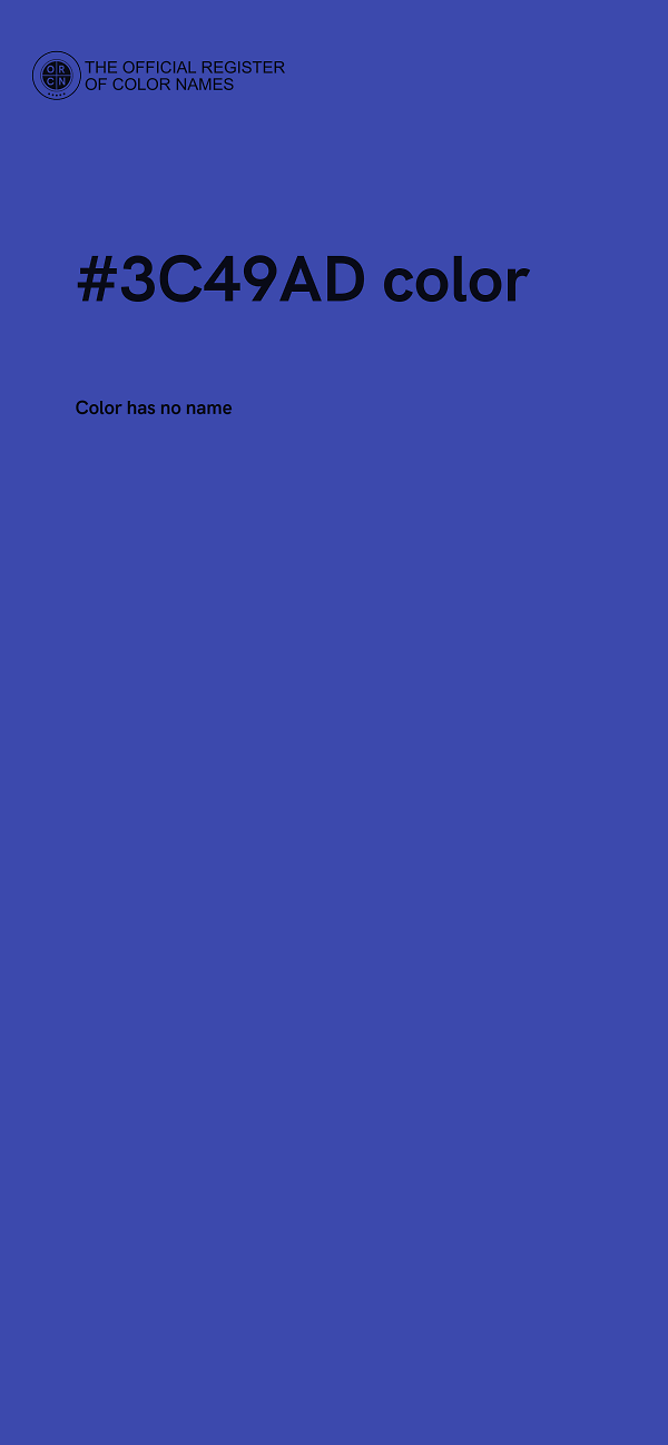 #3C49AD color image