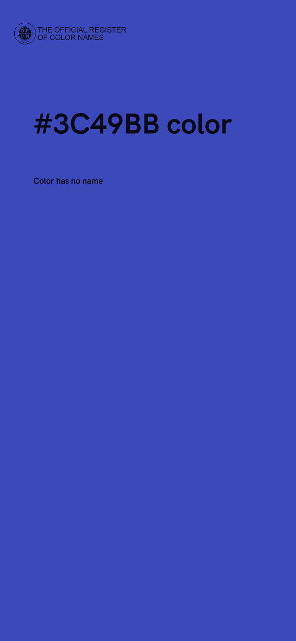 #3C49BB color image
