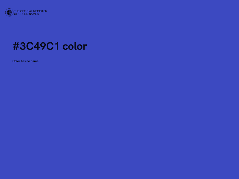 #3C49C1 color image