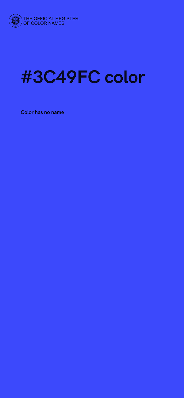 #3C49FC color image