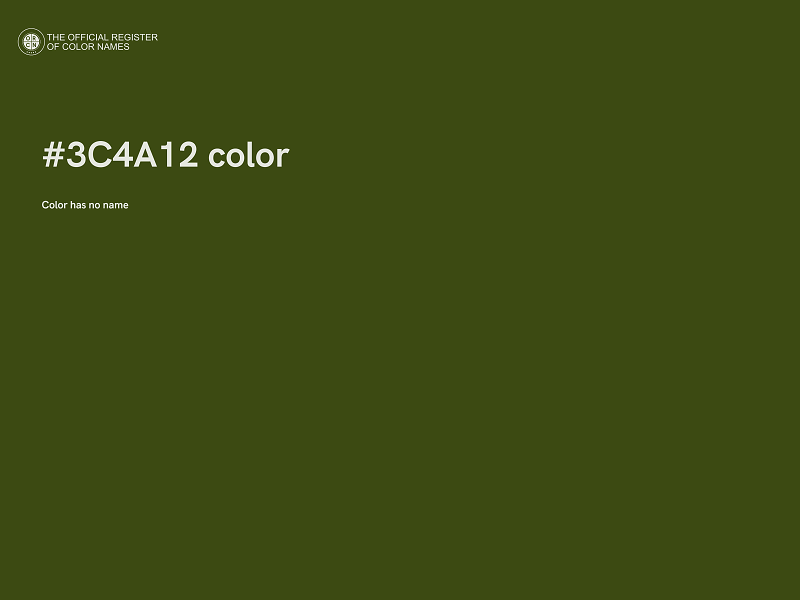 #3C4A12 color image