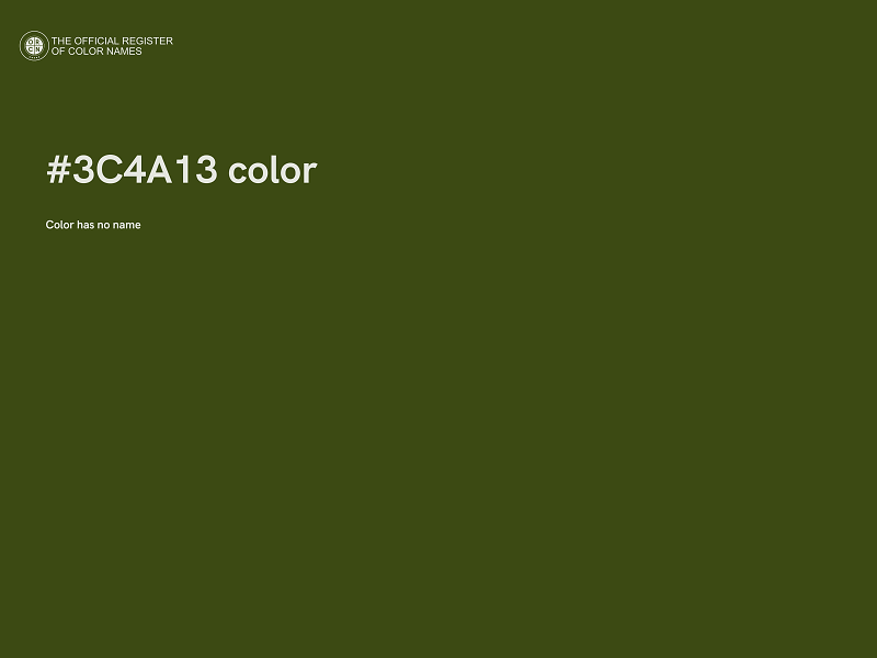 #3C4A13 color image