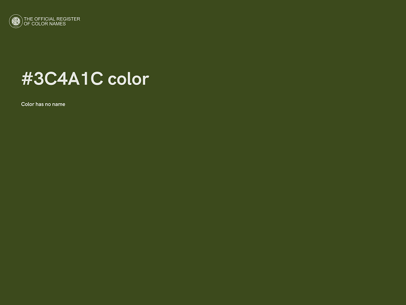 #3C4A1C color image