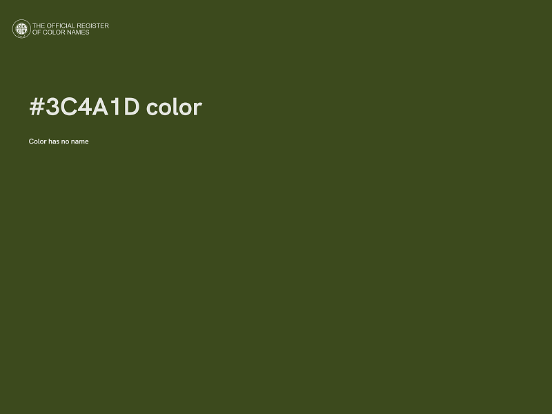 #3C4A1D color image