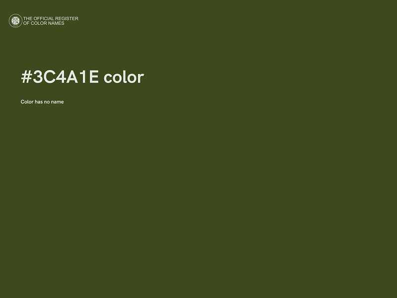#3C4A1E color image