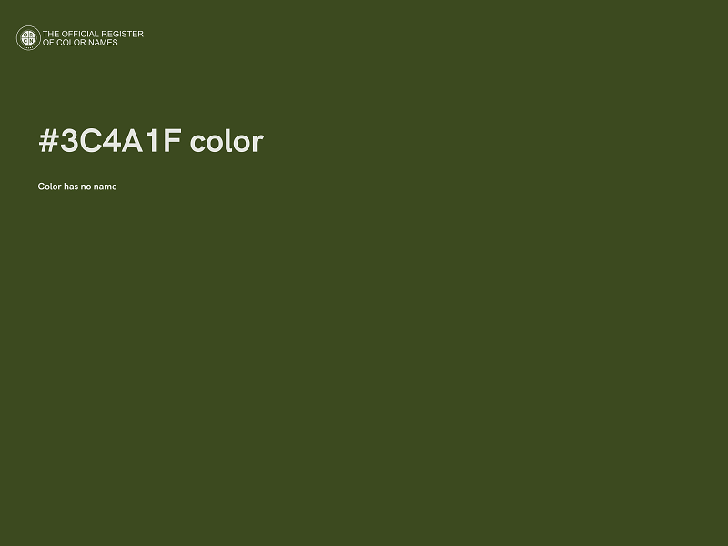 #3C4A1F color image