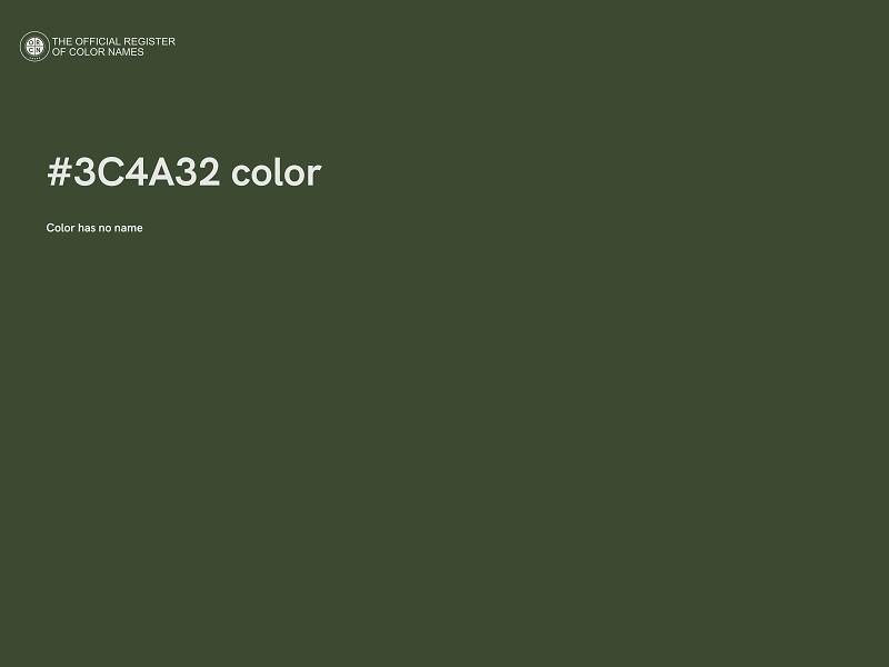 #3C4A32 color image