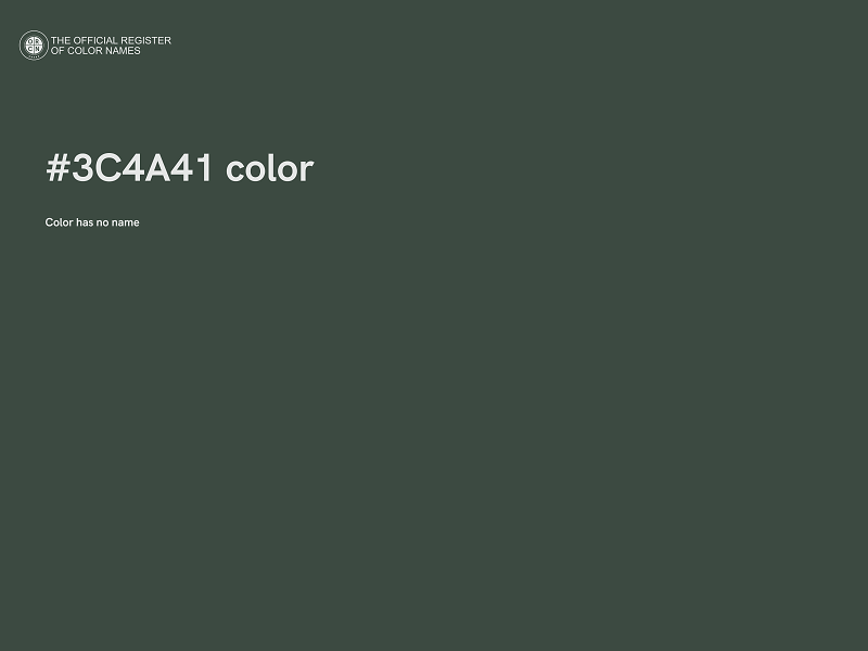 #3C4A41 color image