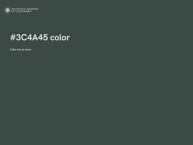 #3C4A45 color image