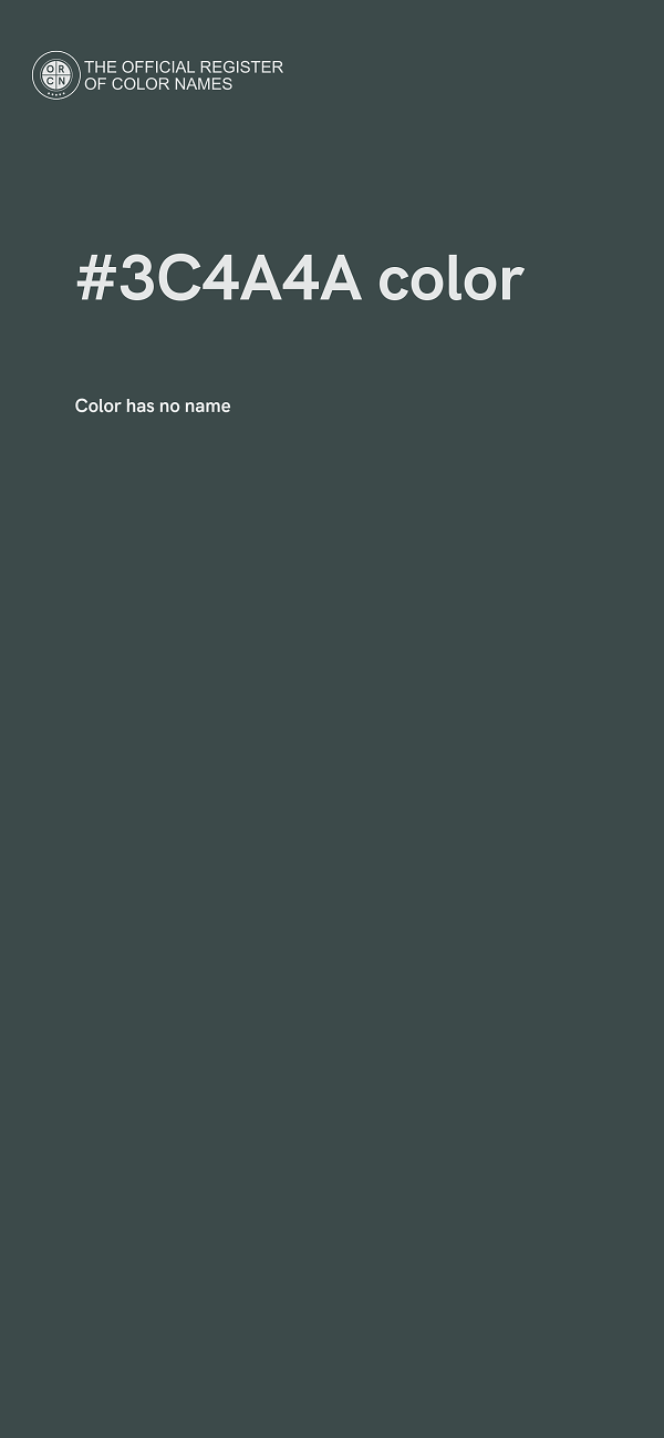 #3C4A4A color image