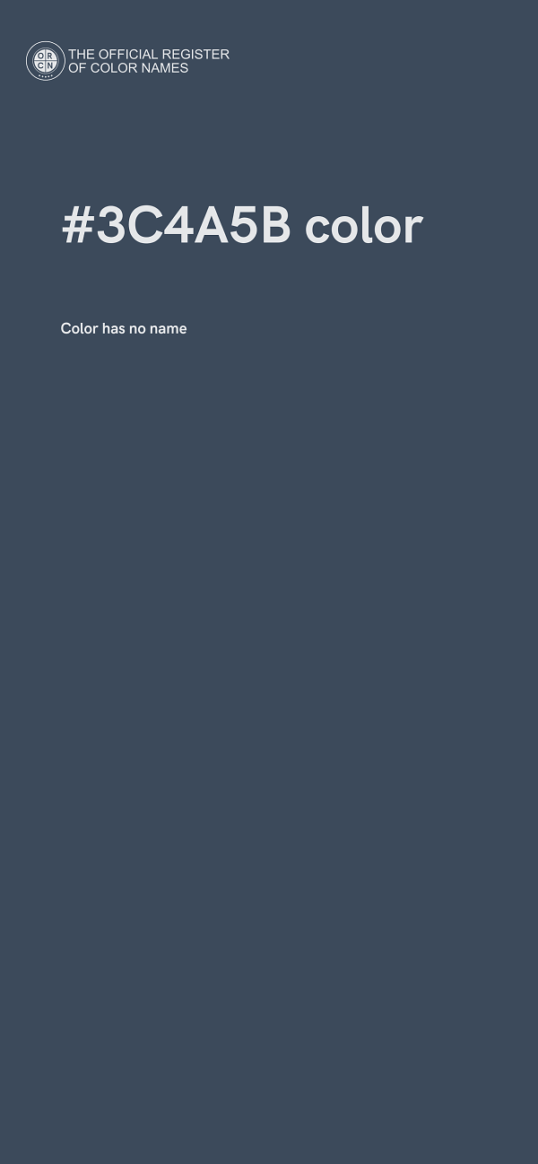 #3C4A5B color image
